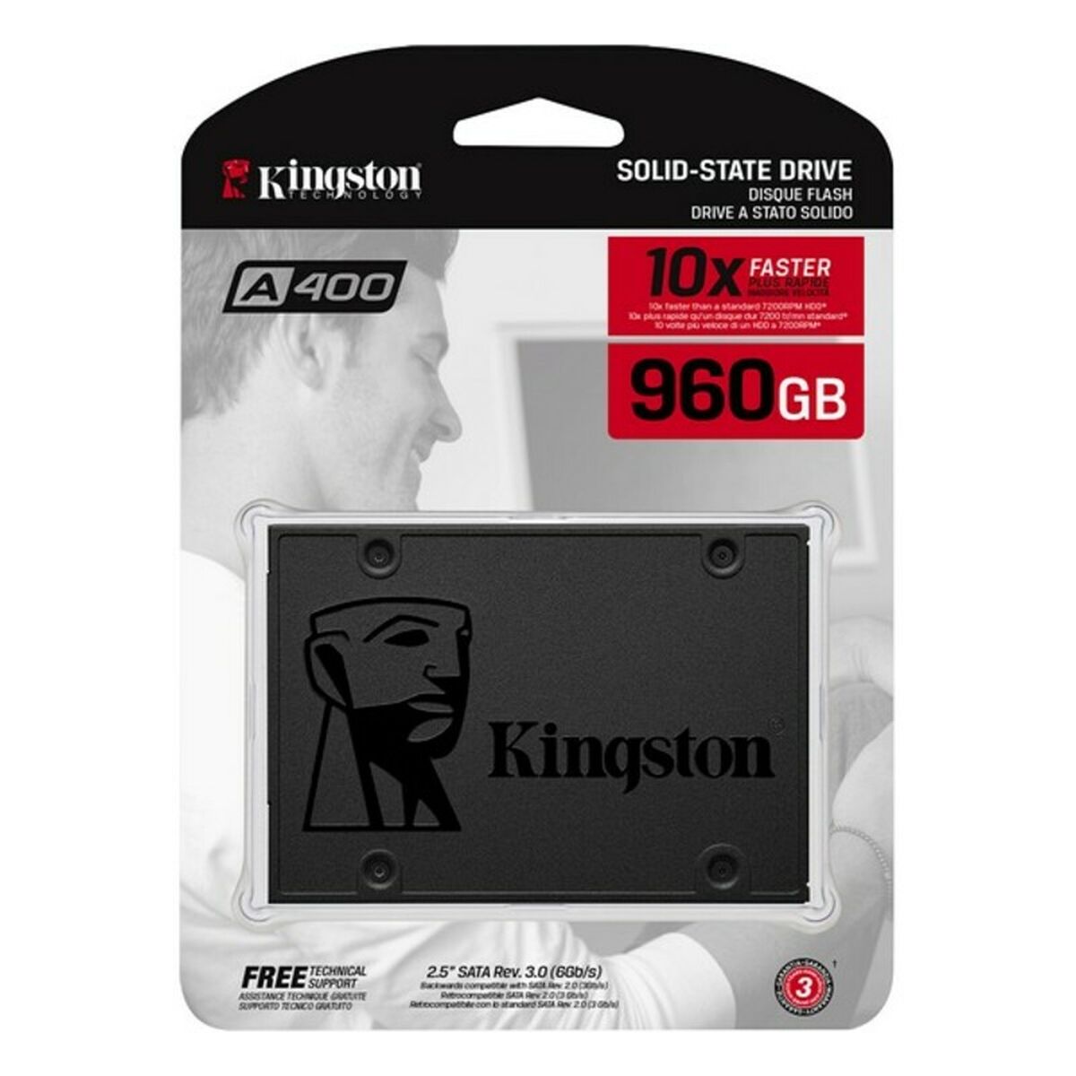 Disco Duro Kingston A400 1 TB SSD 960 GB SSD SSD